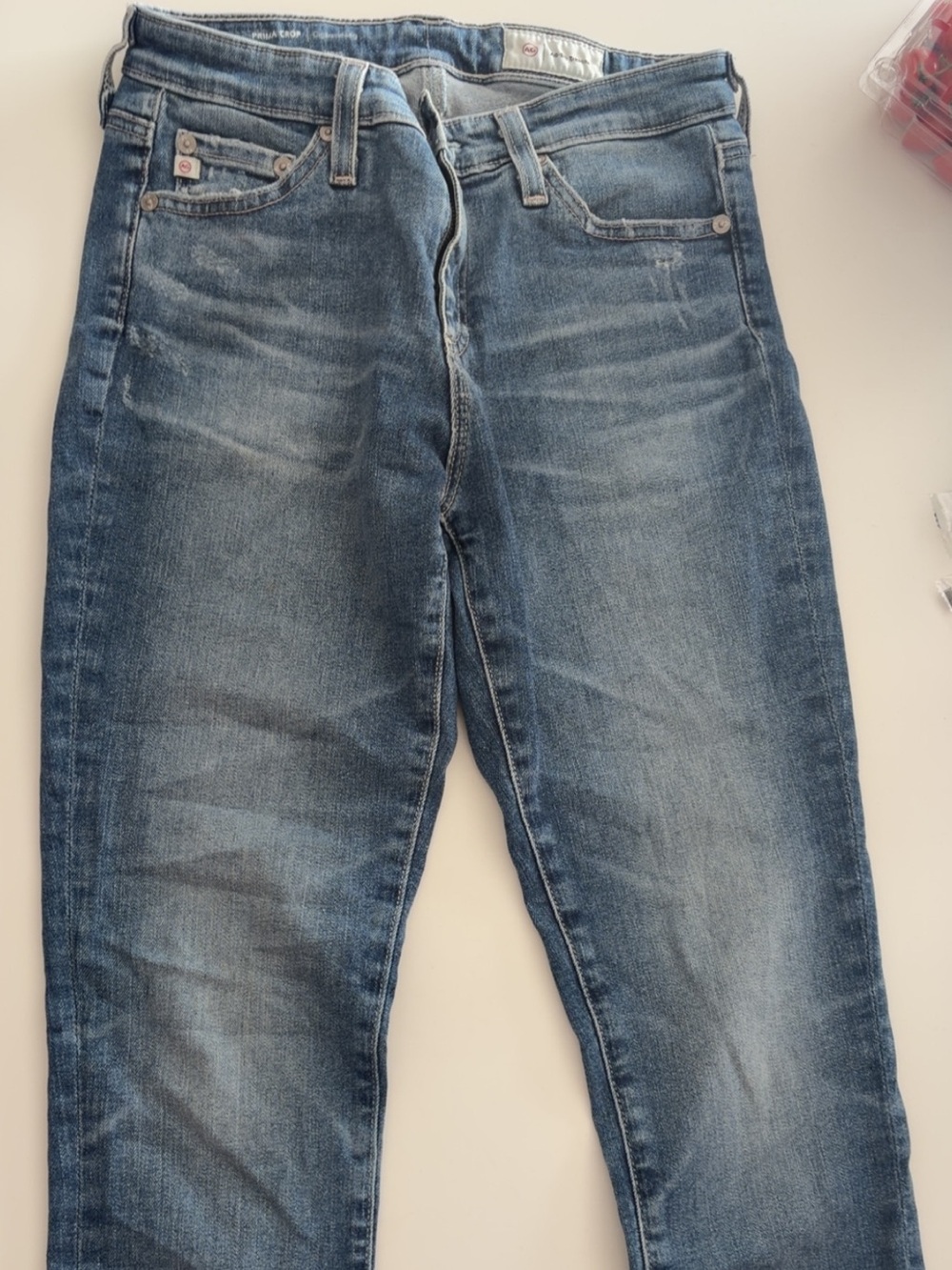Women's Blue Washed Denim AG Jeans